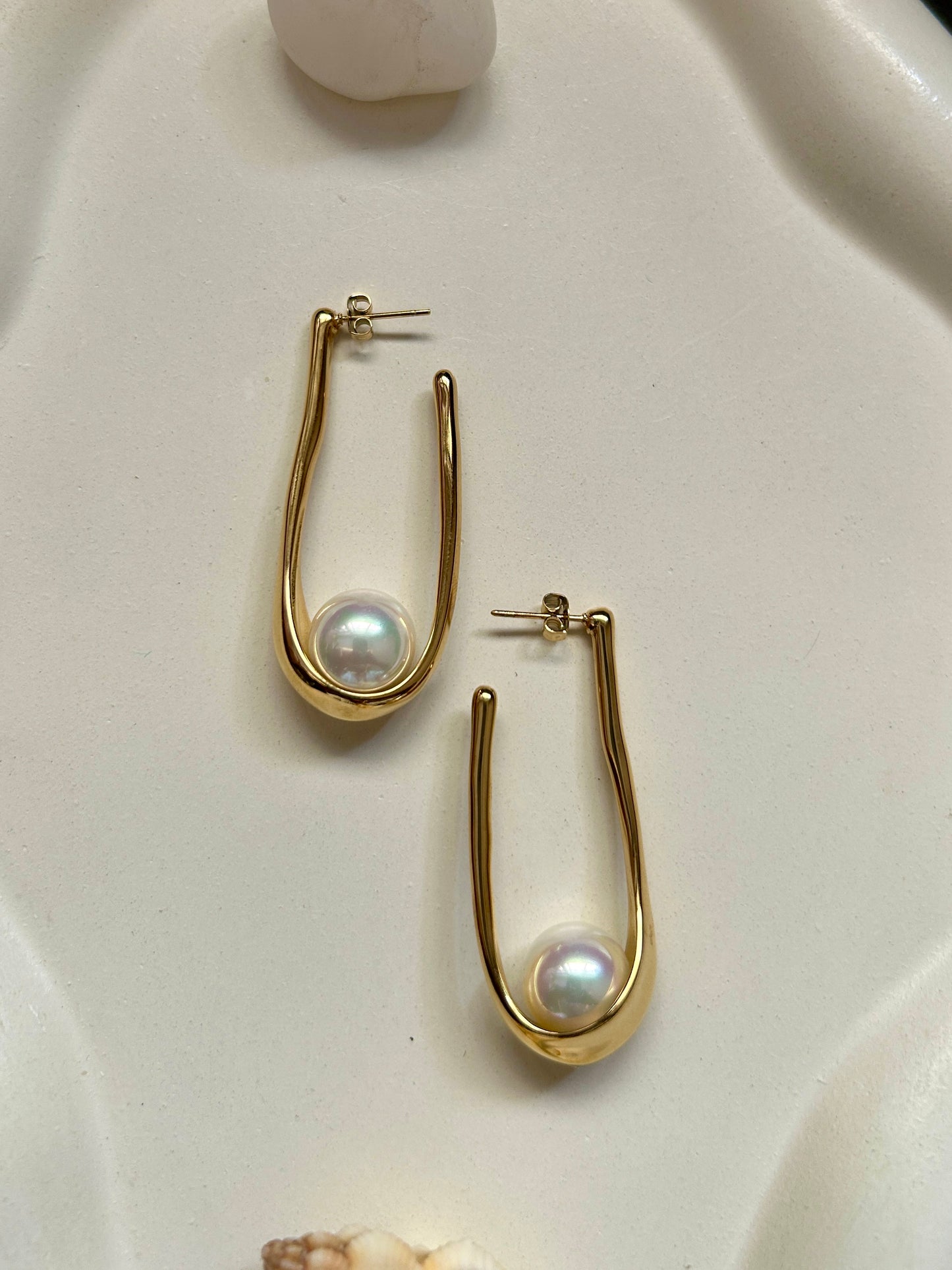 Ash Earrings - Waterproof, 18k Gold Plated