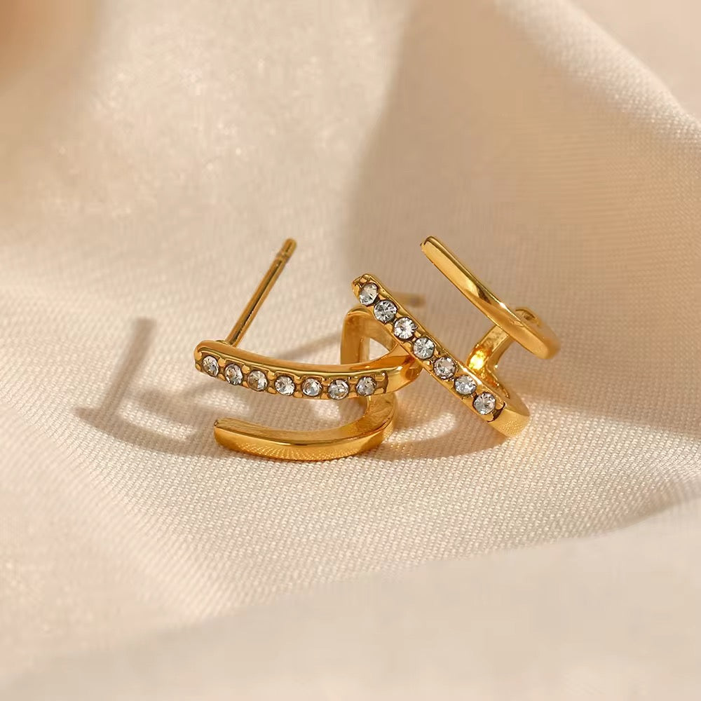 Norah Earrings - Waterproof, 18k Gold Plated
