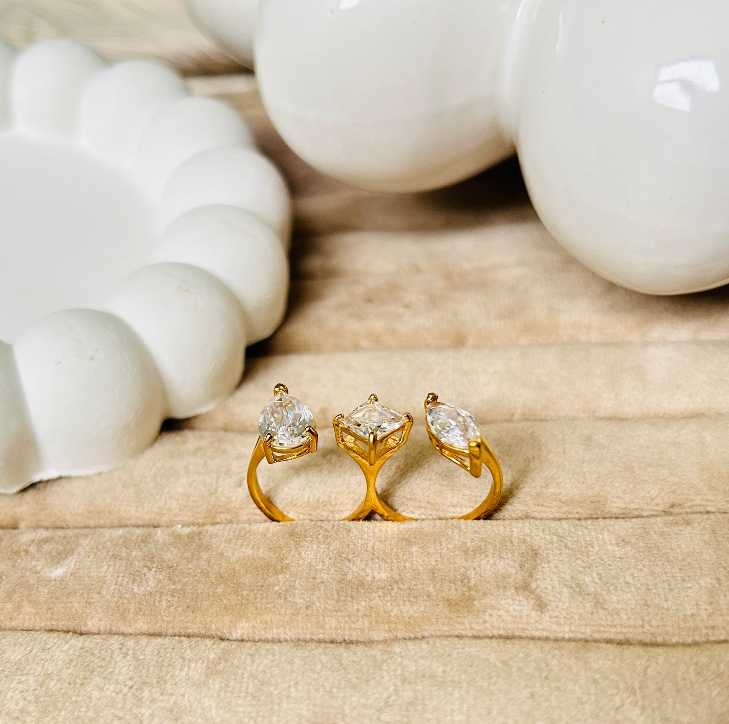 Shelly Ring - Waterproof, 18k Gold Plated