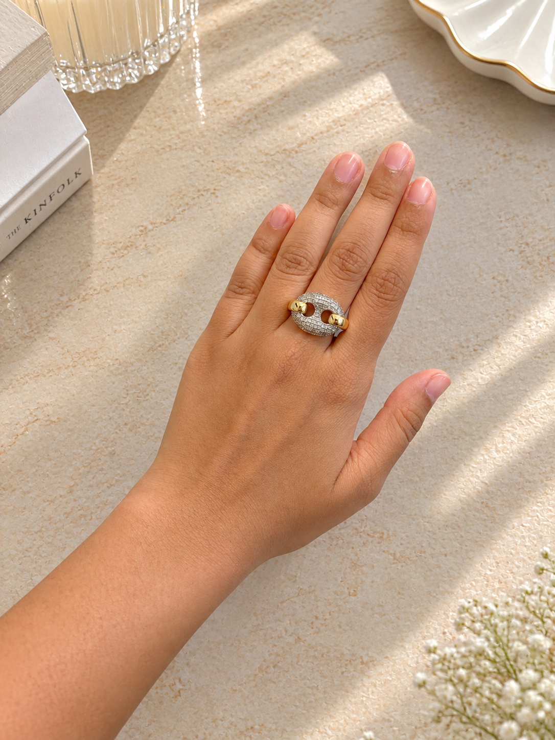 Tessa Ring - Waterproof, 18k Gold Plated