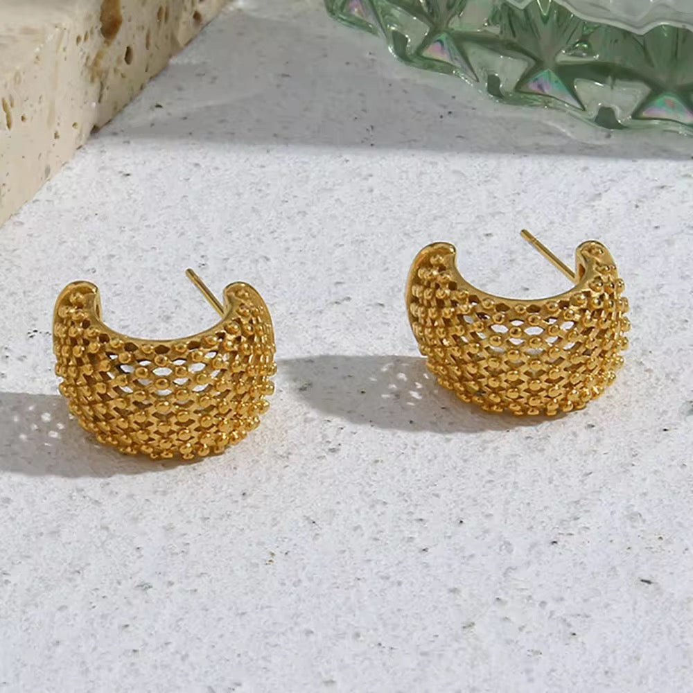 Khushi Hoops - Waterproof, 18k Gold Plated