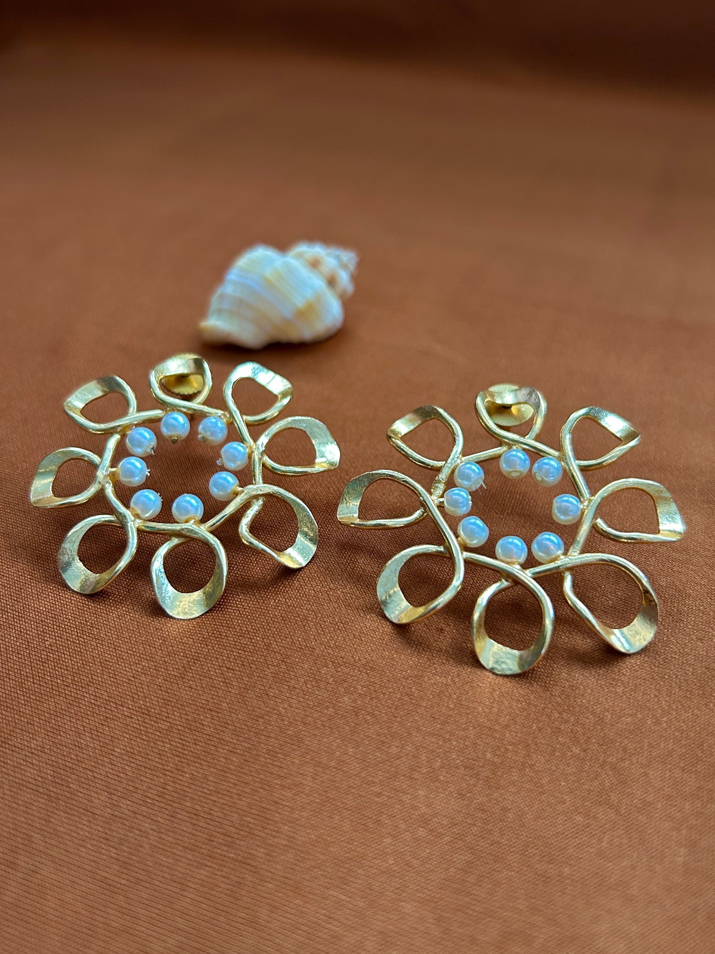 Gayan Earrings - 18k Gold Plated, Anti Tarnish