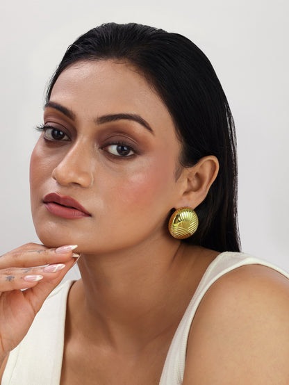 Shelin Studs - Waterproof, 18k Gold Plated