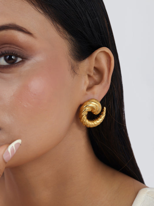 Lavina Earrings - Waterproof, 18k Gold Plated