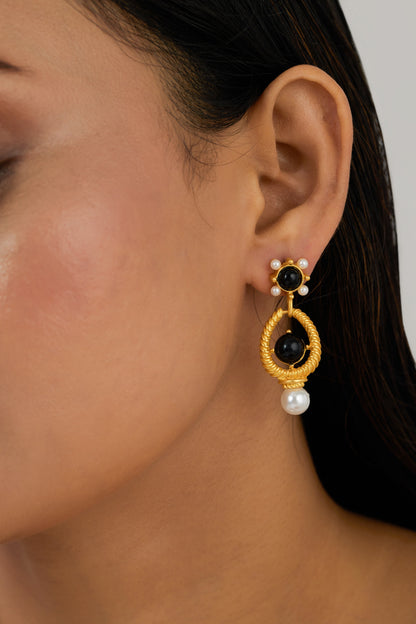 Amelia Earrings - 18k Gold Plated, Anti Tarnish