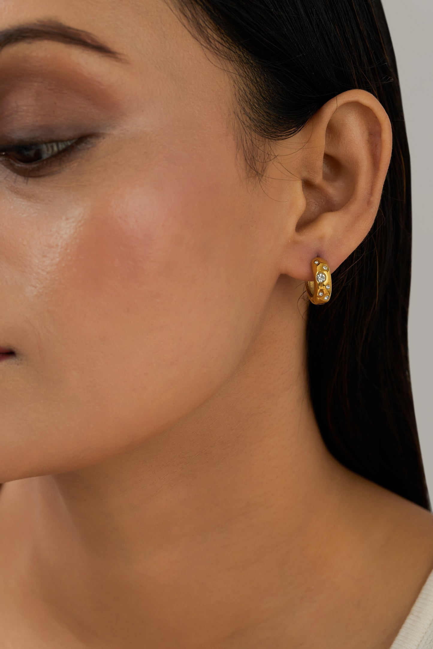 Frill Hoops - Waterproof, 18k Gold Plated