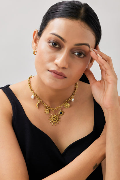 Solar Necklace - Waterproof, 18k Gold Plated