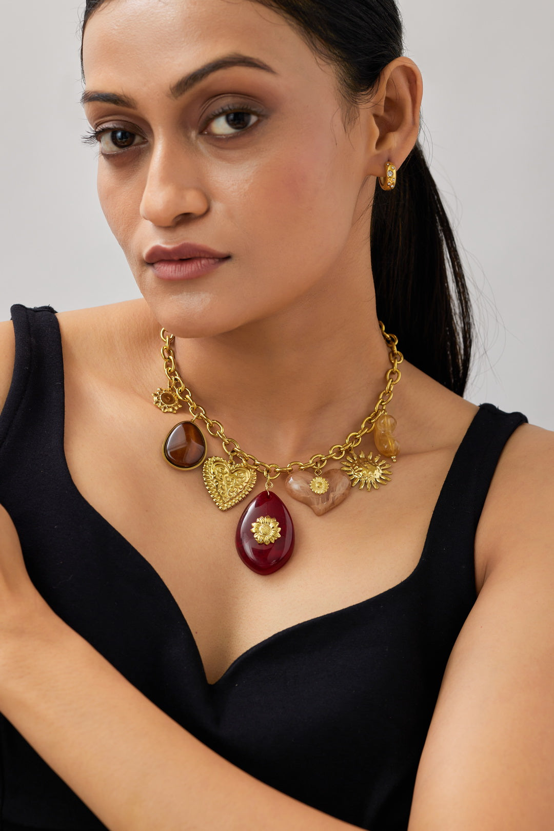 Sunset Charm Necklace - Waterproof, 18k Gold Plated