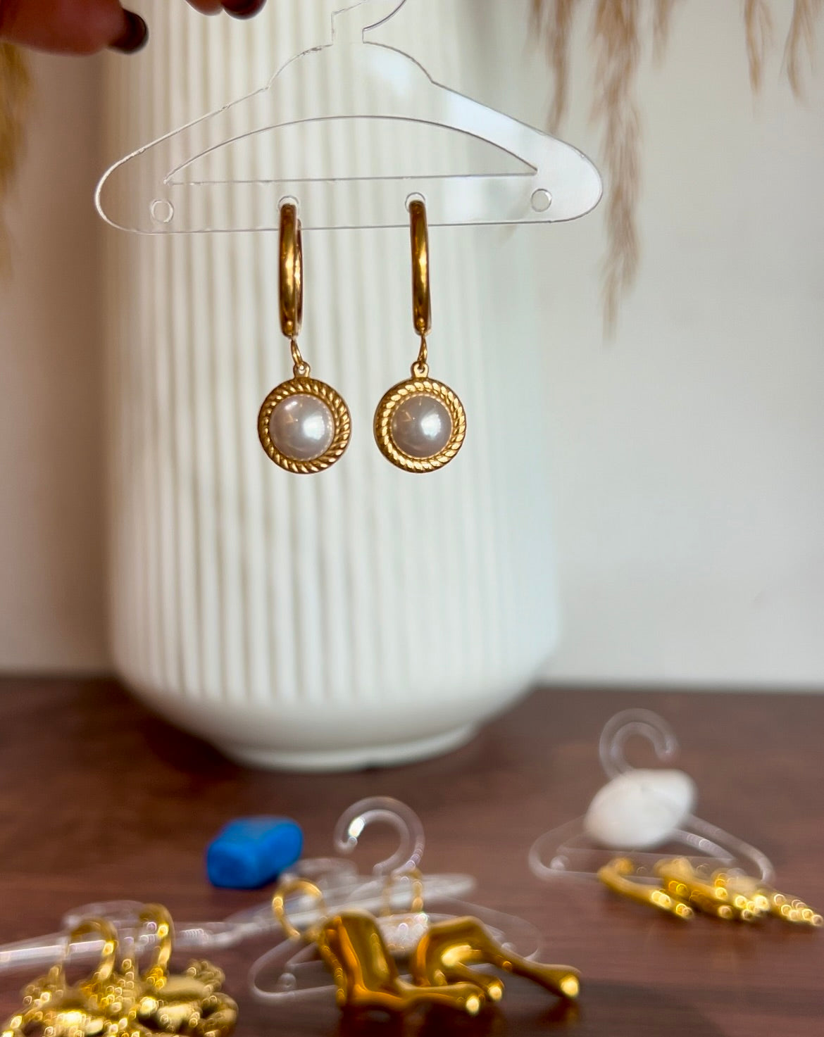 Gia Hoops - Waterproof, 18k Gold Plated