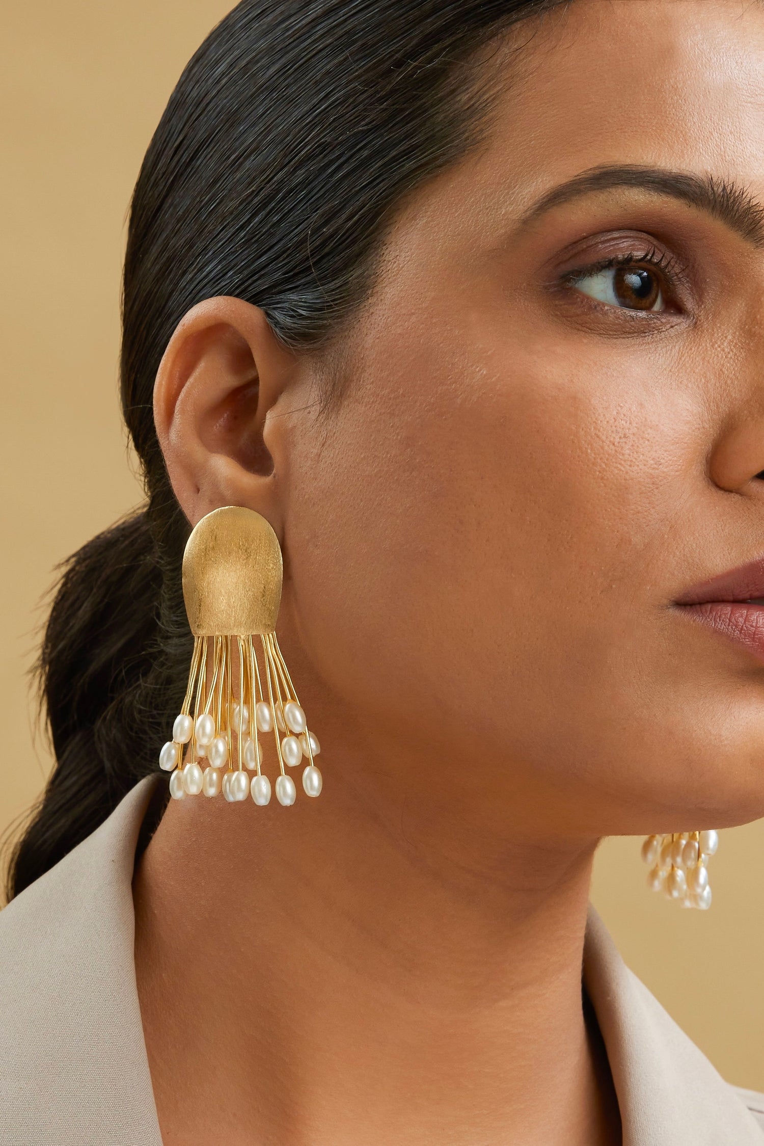 Peace Earrings - 18k Gold Plated, Anti Tarnish