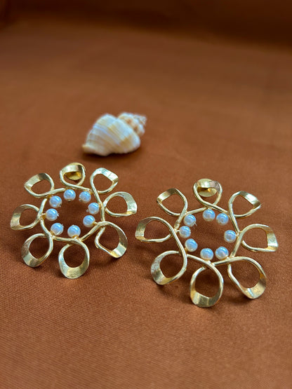 Gayan Earrings - 18k Gold Plated, Anti Tarnish