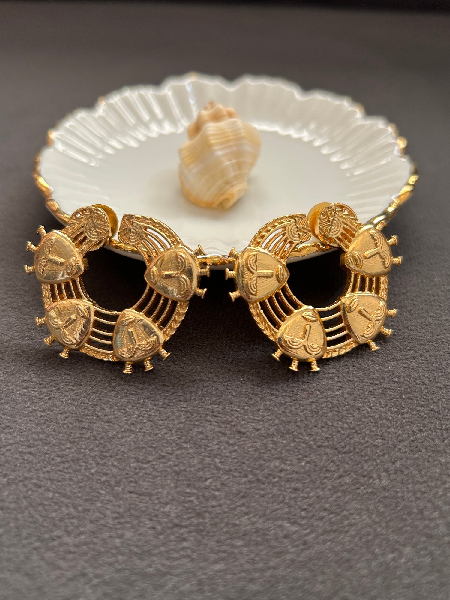 Sarva Earrings - 18k Gold Plated, Anti Tarnish