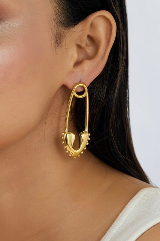 Pin Earrings - Waterproof, 18k Gold Plated