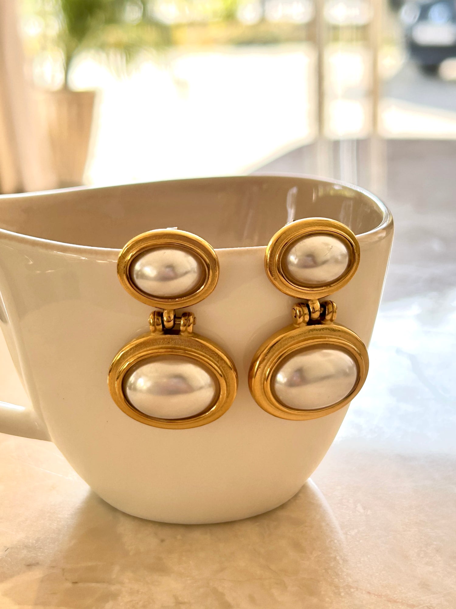 Halo Earrings - Waterproof, 18k Gold Plated