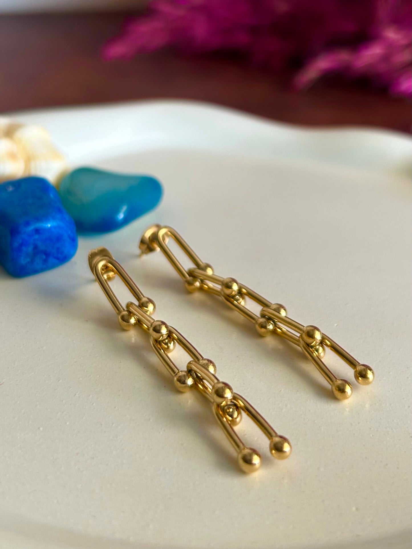 Hiral Earrings - Waterproof, 18k Gold Plated