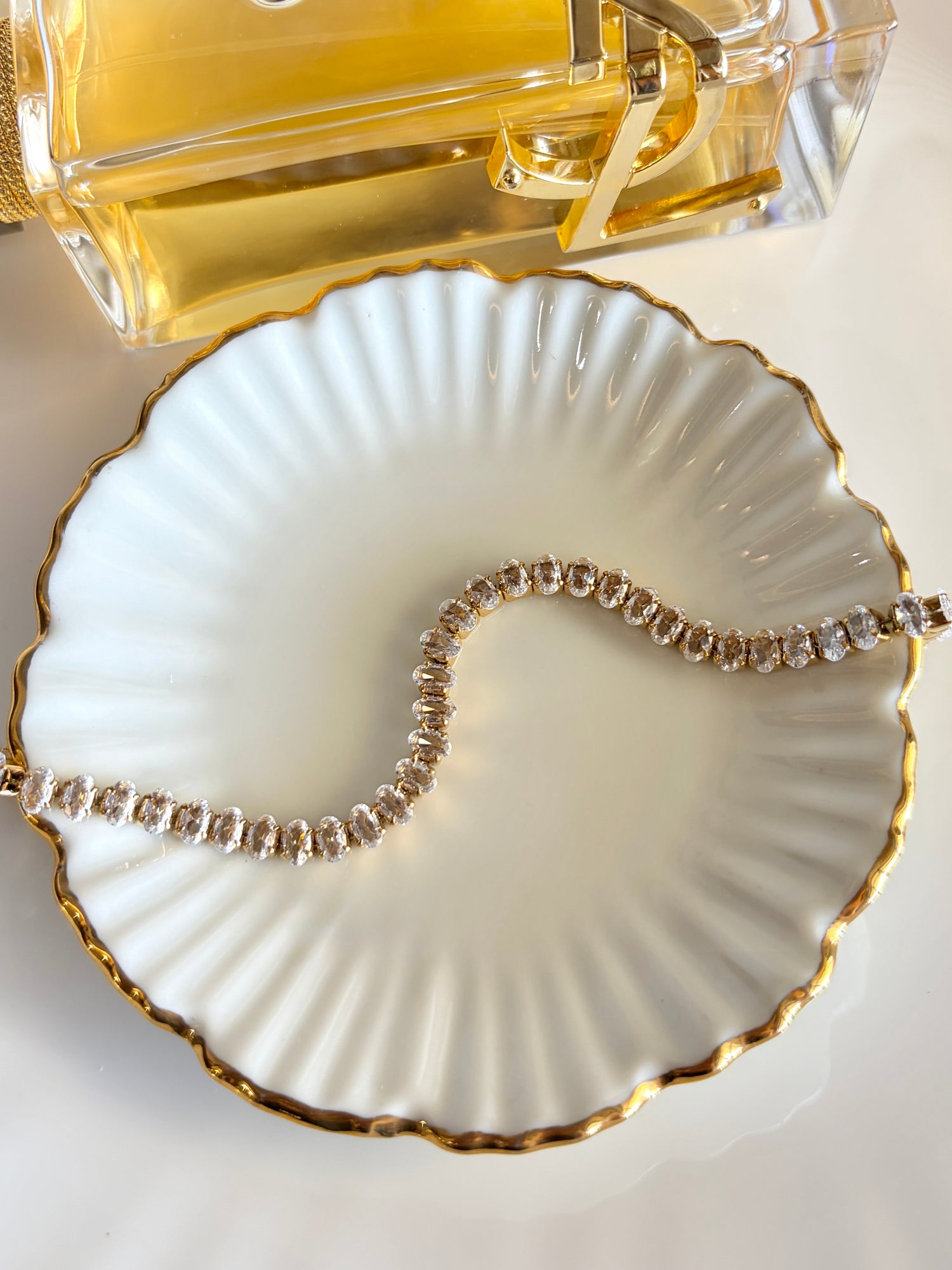 Stella Oval Diamond Tennis Bracelet