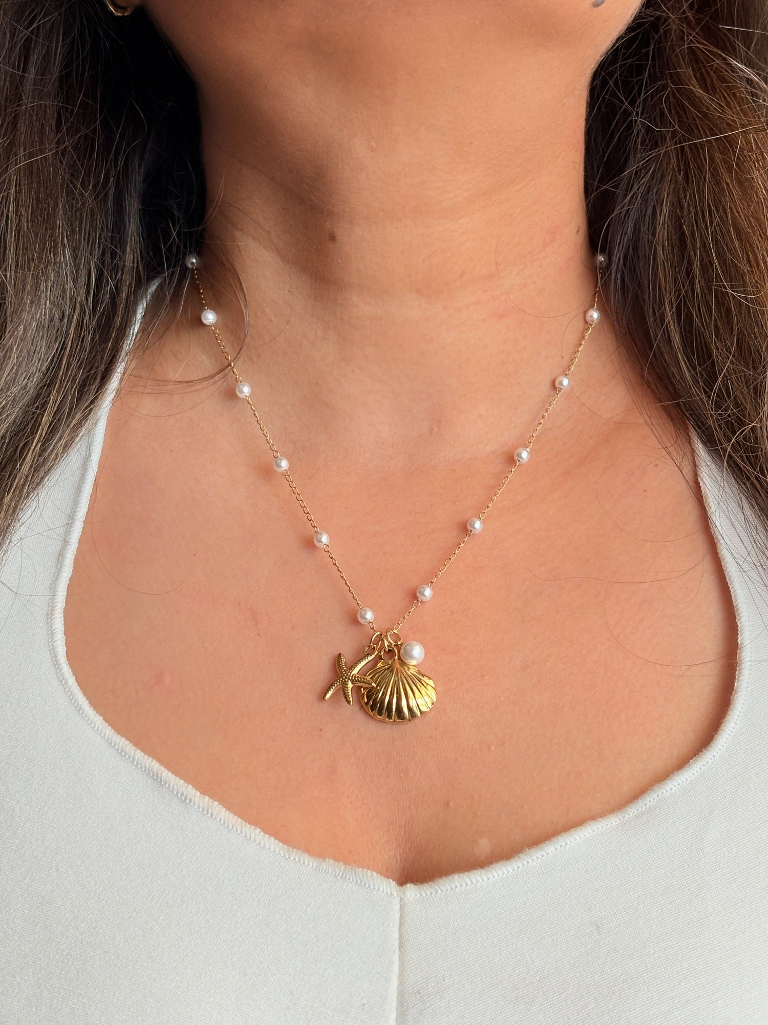 Marial Necklace - Waterproof, 18k Gold Plated