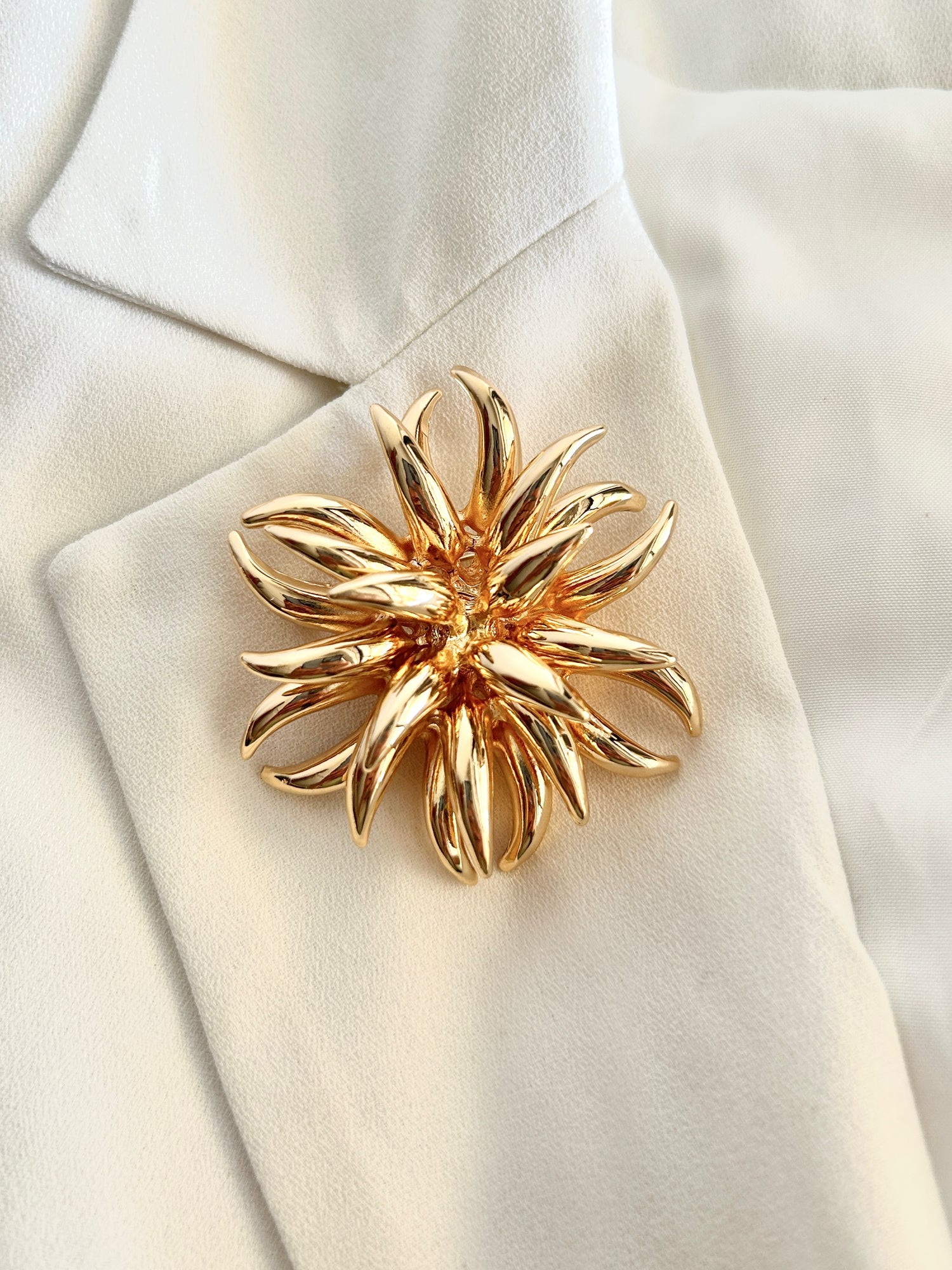 Pine Crest Flower Statement Brooch