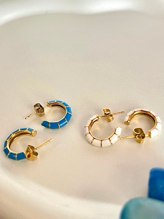 Noori Hoops - Waterproof, 18k Gold Plated