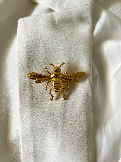 Bold Honeybee Chunky Brooch