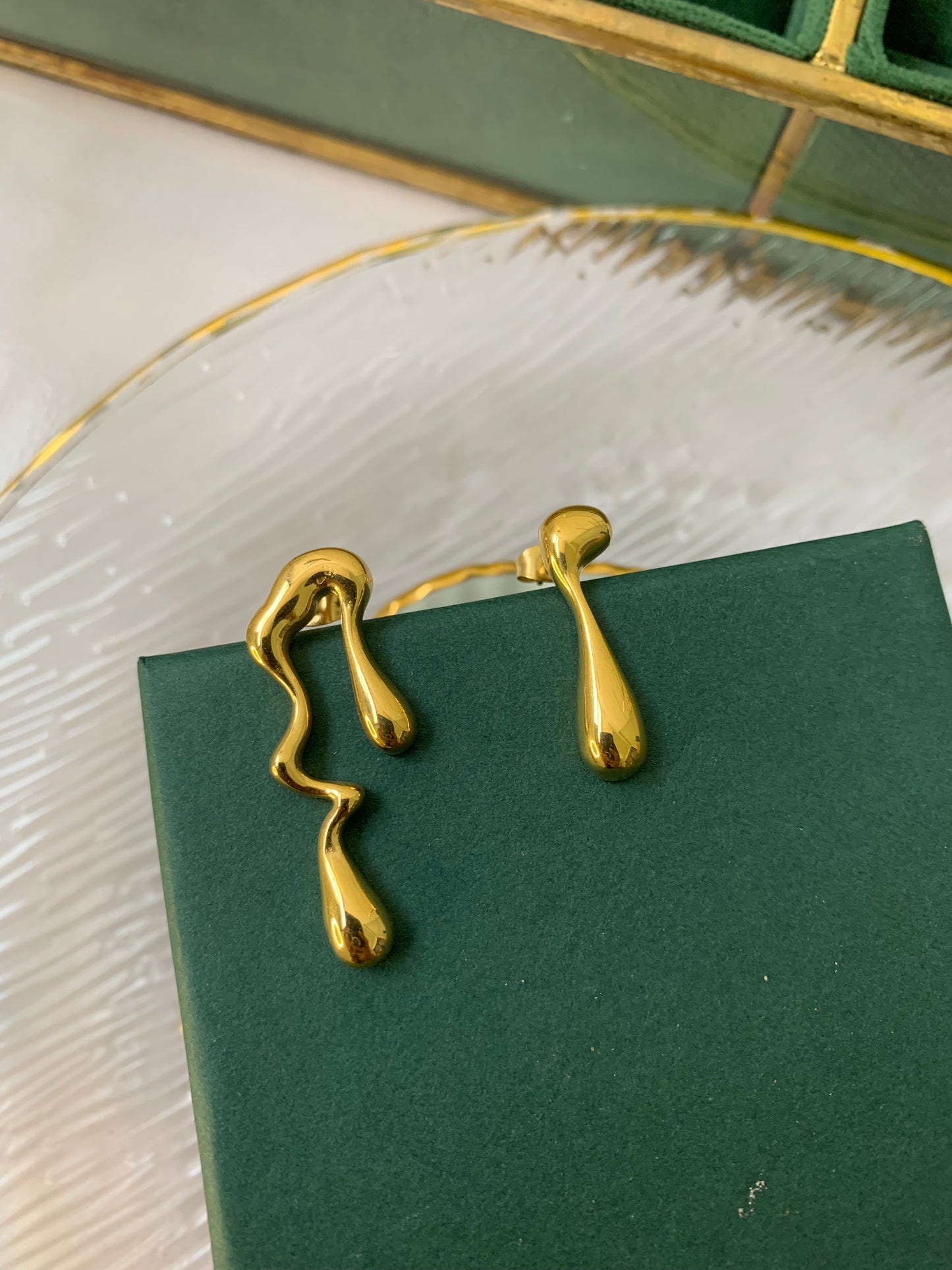 Melted Earrings - Waterproof, 18k Gold Plated