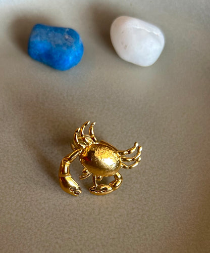 Lobster Ring - Waterproof, 18k Gold Plated