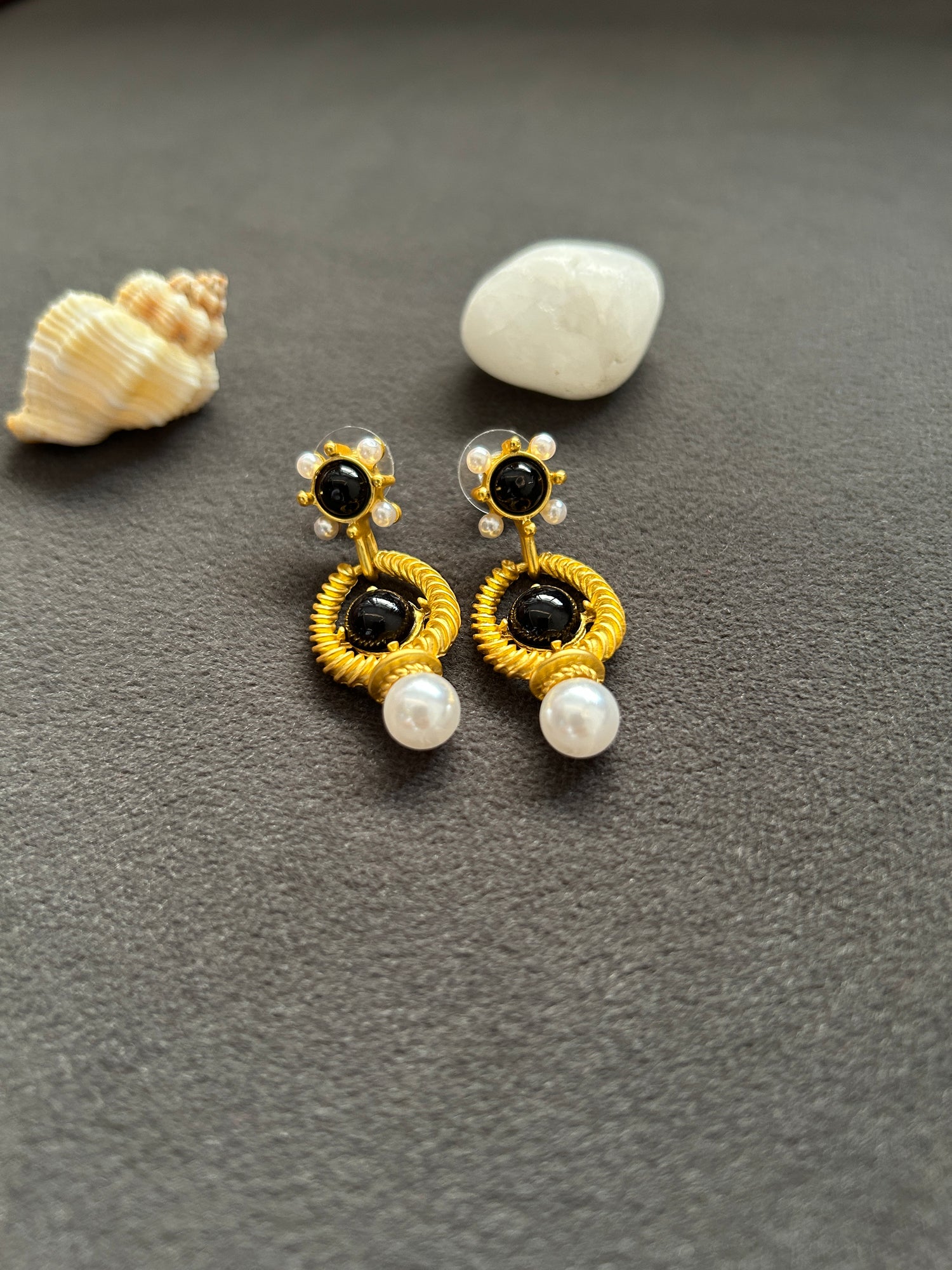 Amelia Earrings - 18k Gold Plated, Anti Tarnish