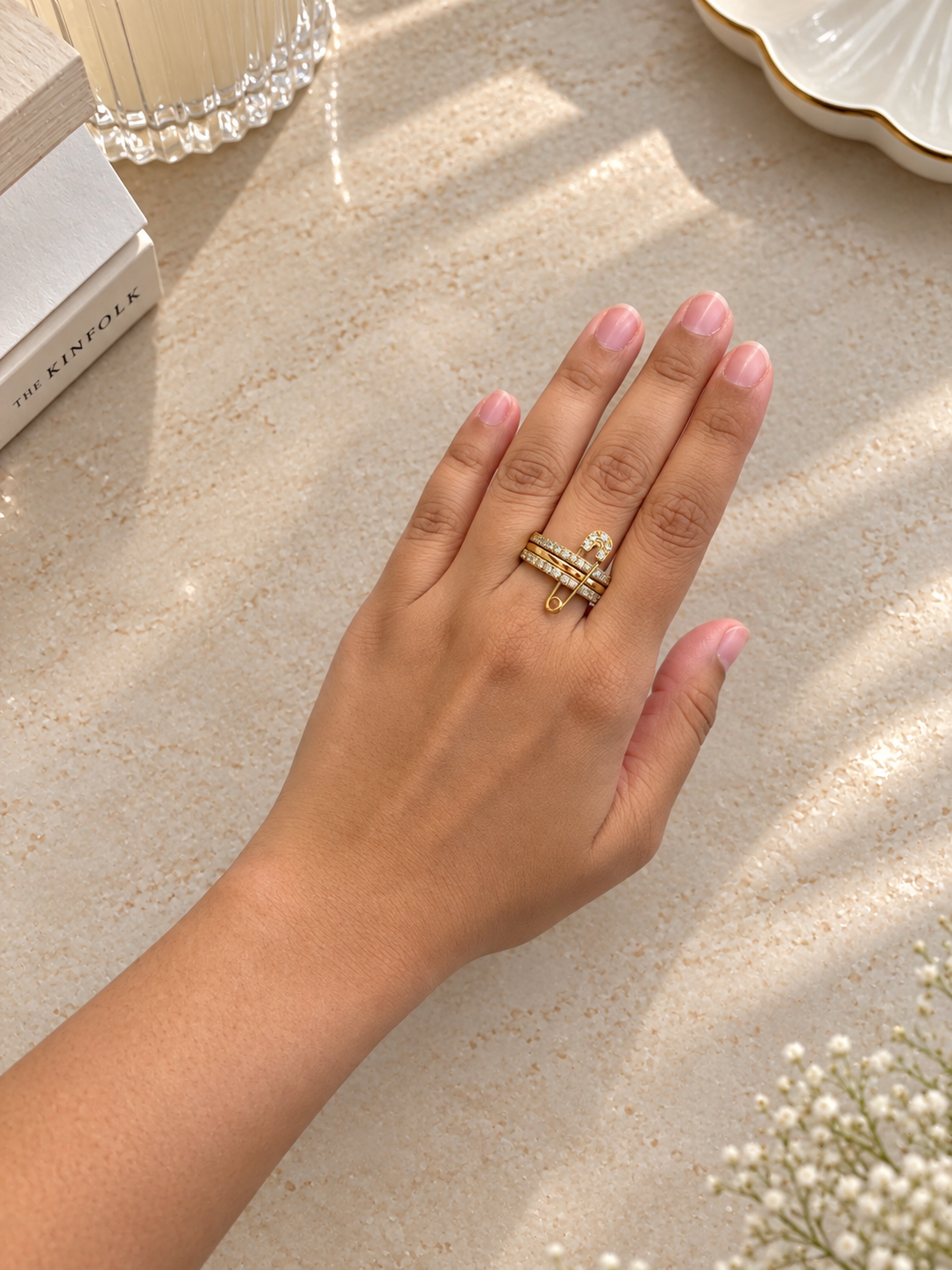 Sana ring - Waterproof, 18k Gold Plated