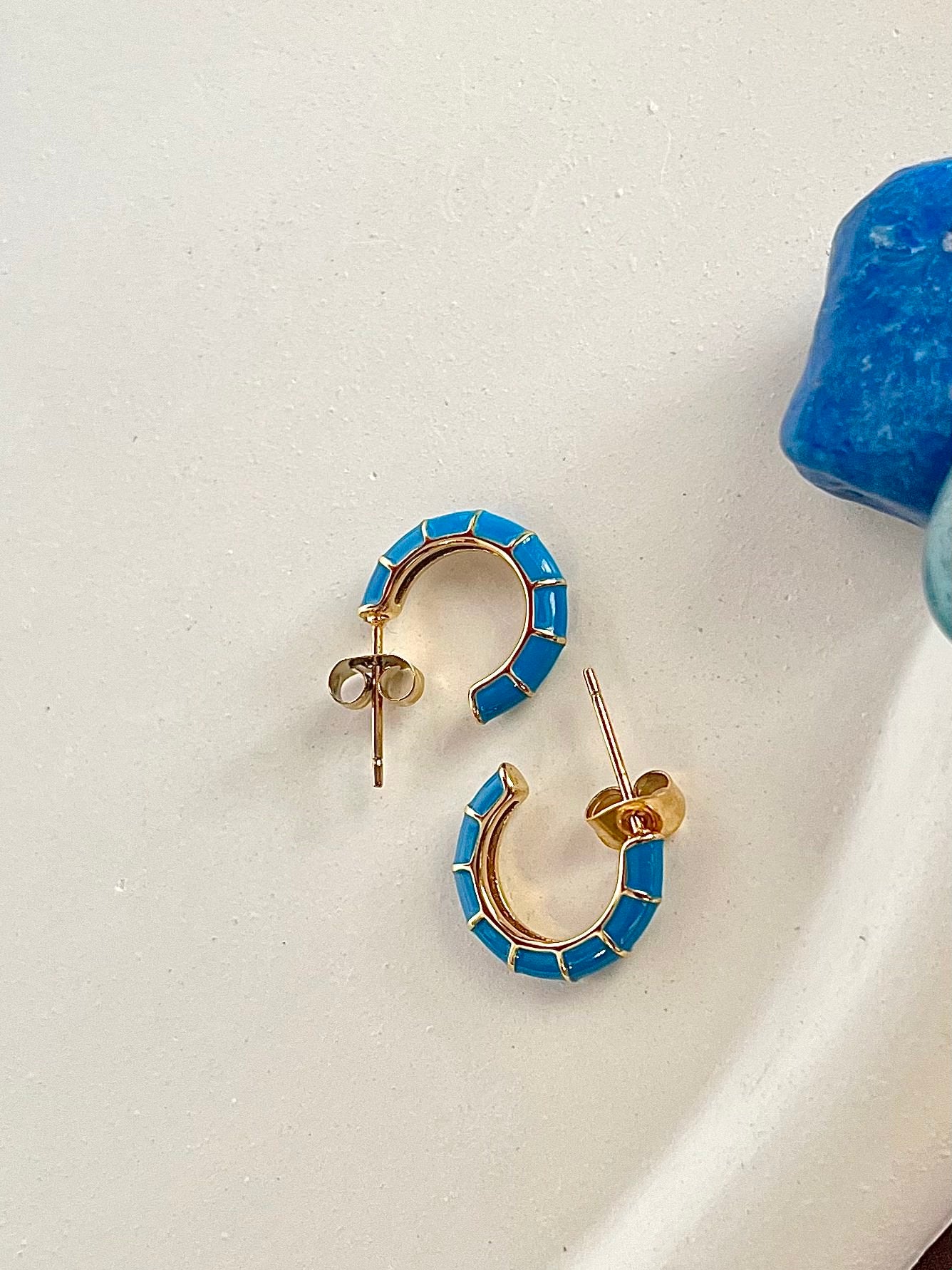 Noori Hoops - Waterproof, 18k Gold Plated