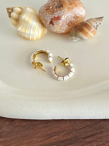 Noori Hoops - Waterproof, 18k Gold Plated