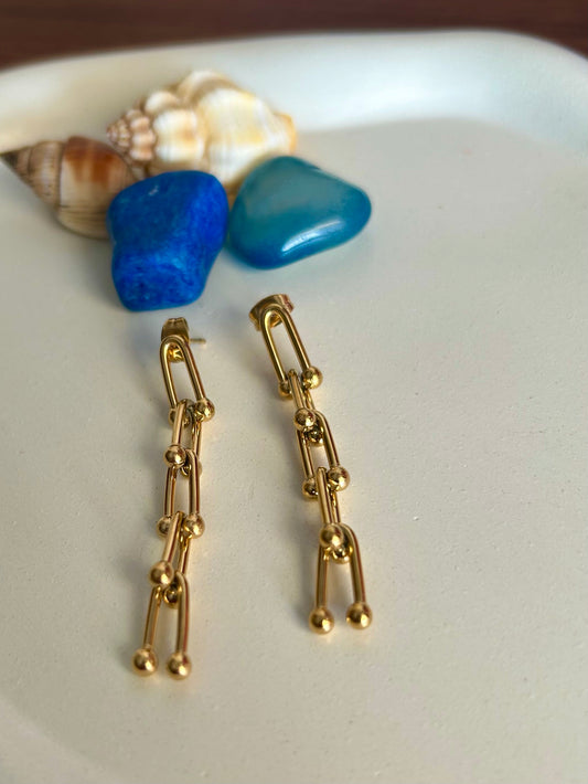 Hiral Earrings - Waterproof, 18k Gold Plated
