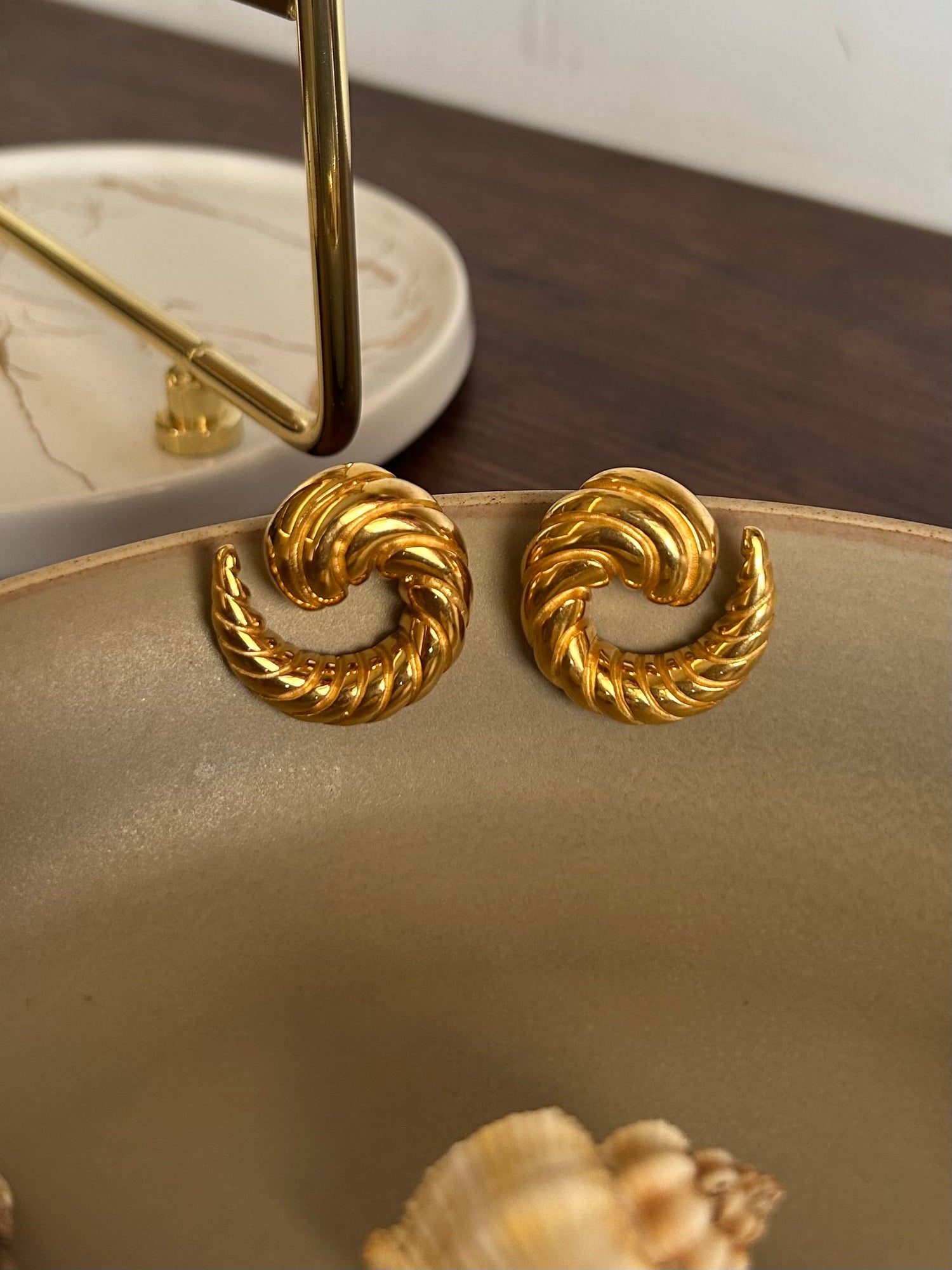 Lavina Earrings - Waterproof, 18k Gold Plated