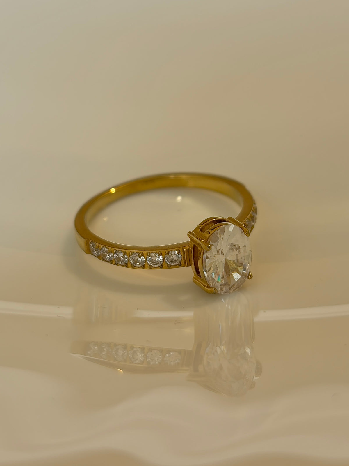 Tia Ring - Waterproof, 18k Gold Plated