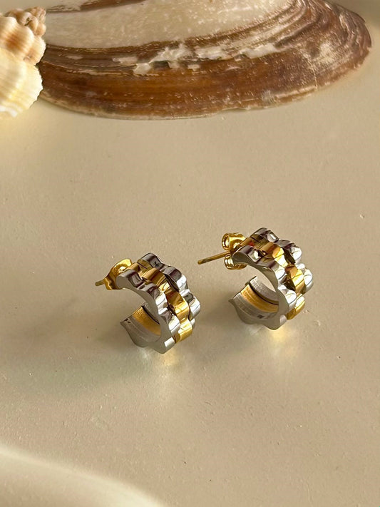 Fury Mini Hoops - Waterproof, 18k Gold Plated