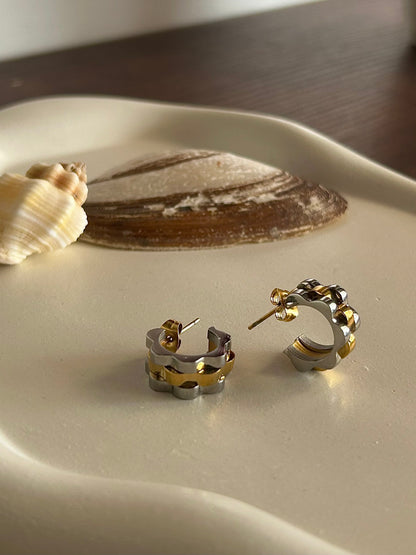 Fury Mini Hoops - Waterproof, 18k Gold Plated
