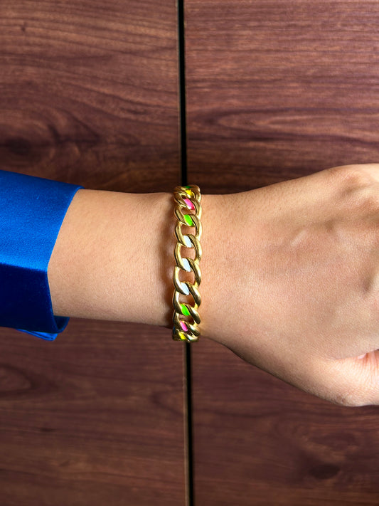 Risha Bracelet - Waterproof, 18k Gold Plated