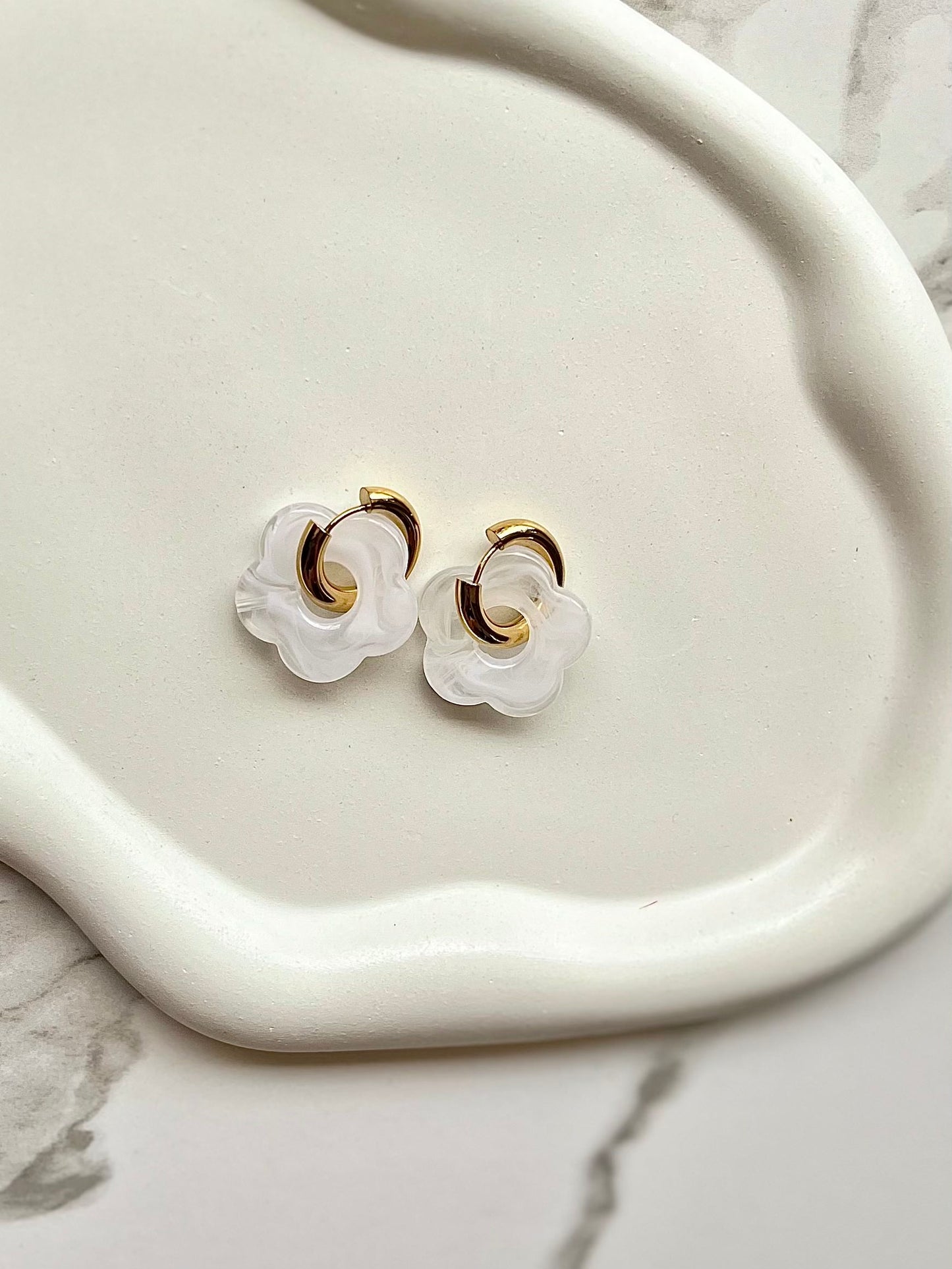 Fiona Hoops - Waterproof, 18k Gold Plated