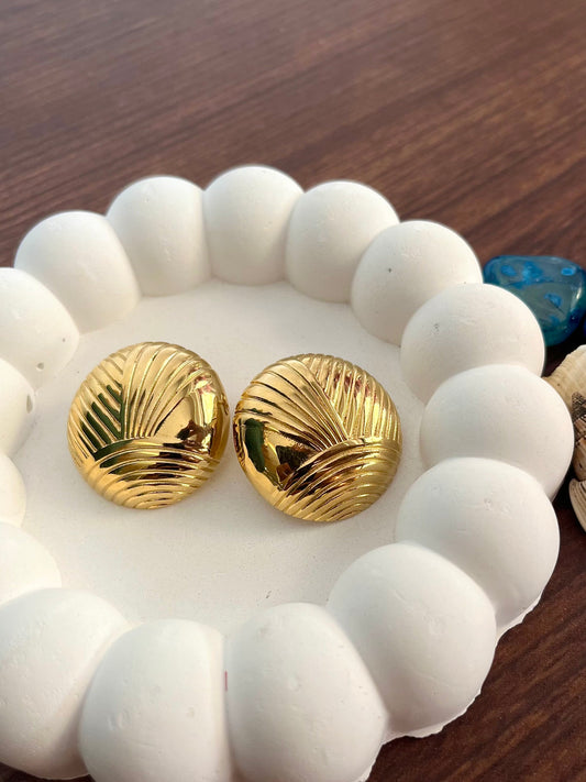 Shelin Studs - Waterproof, 18k Gold Plated