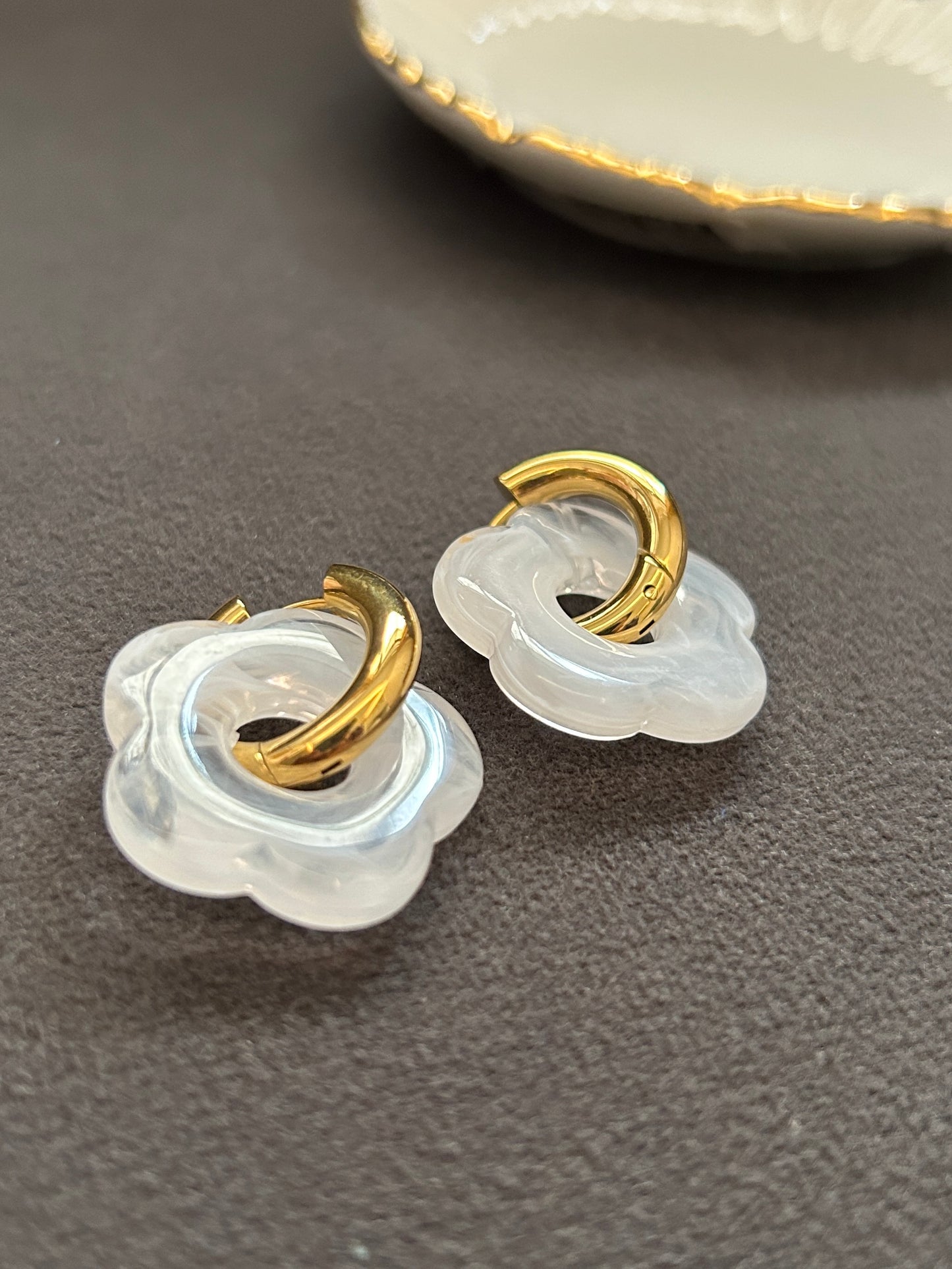Fiona Hoops - Waterproof, 18k Gold Plated