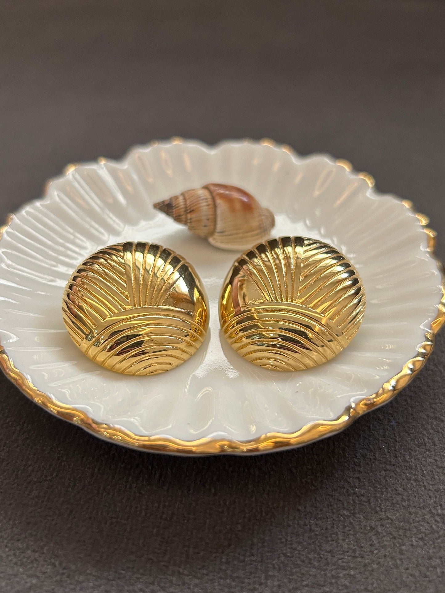 Shelin Studs - Waterproof, 18k Gold Plated