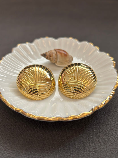 Shelin Studs - Waterproof, 18k Gold Plated