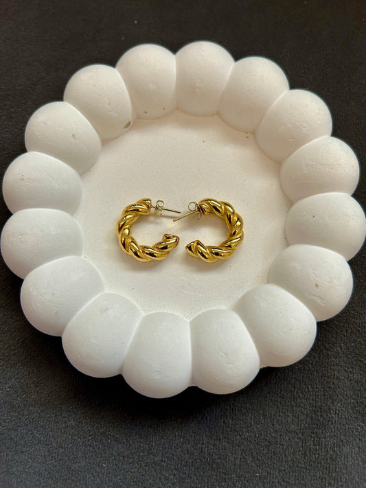 Pero Hoops - Waterproof, 18k Gold Plated