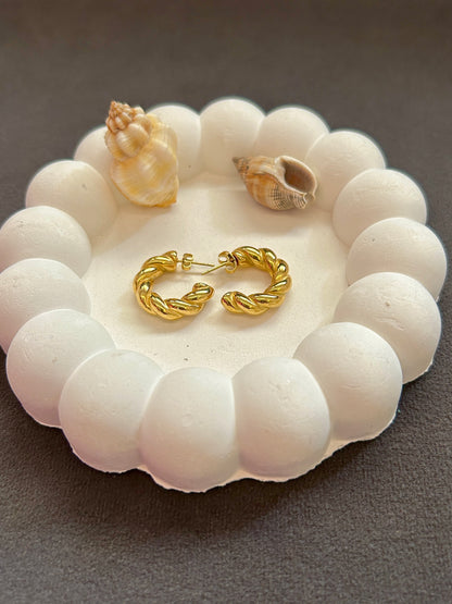 Pero Hoops - Waterproof, 18k Gold Plated