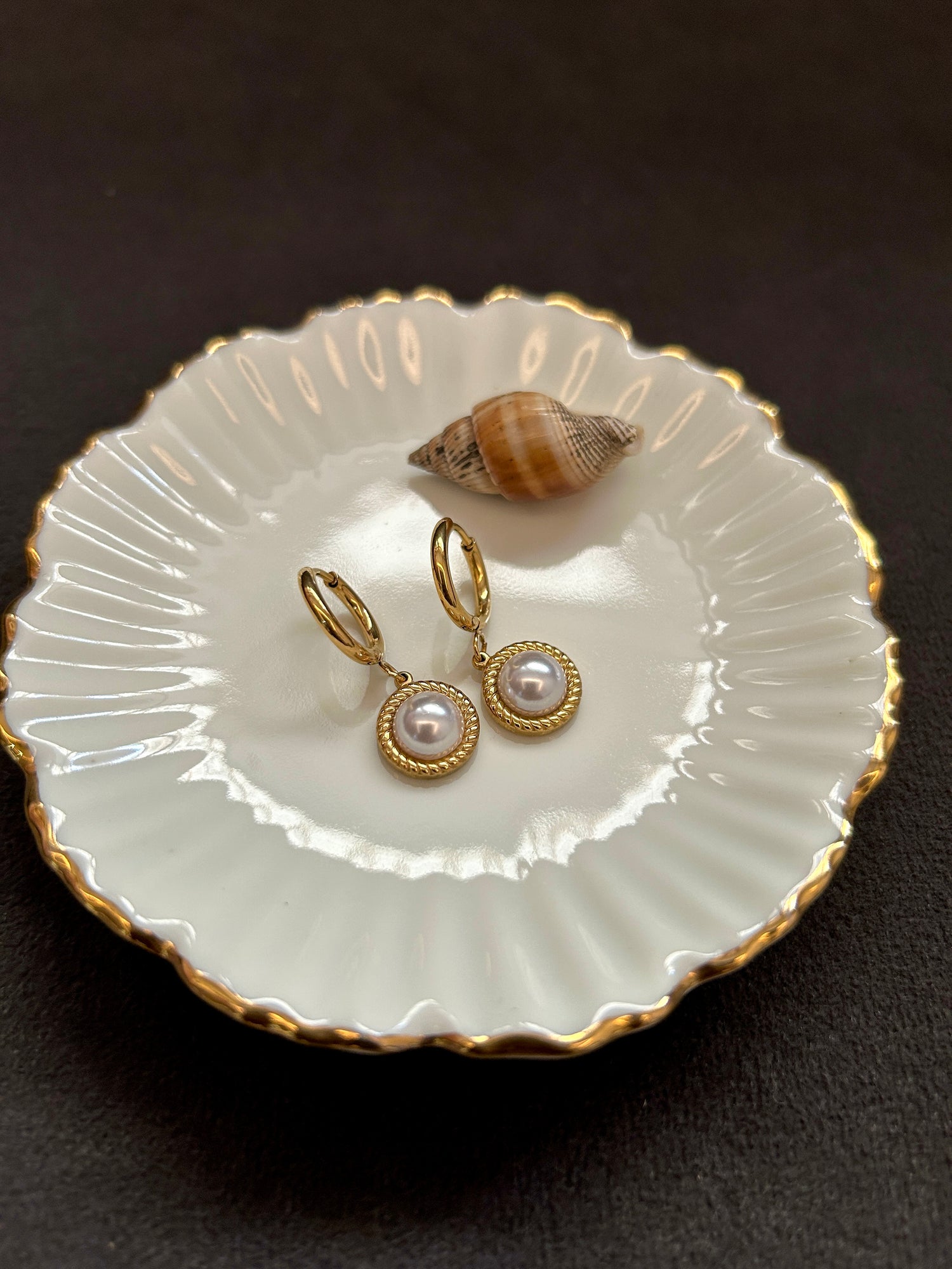 Gia Hoops - Waterproof, 18k Gold Plated