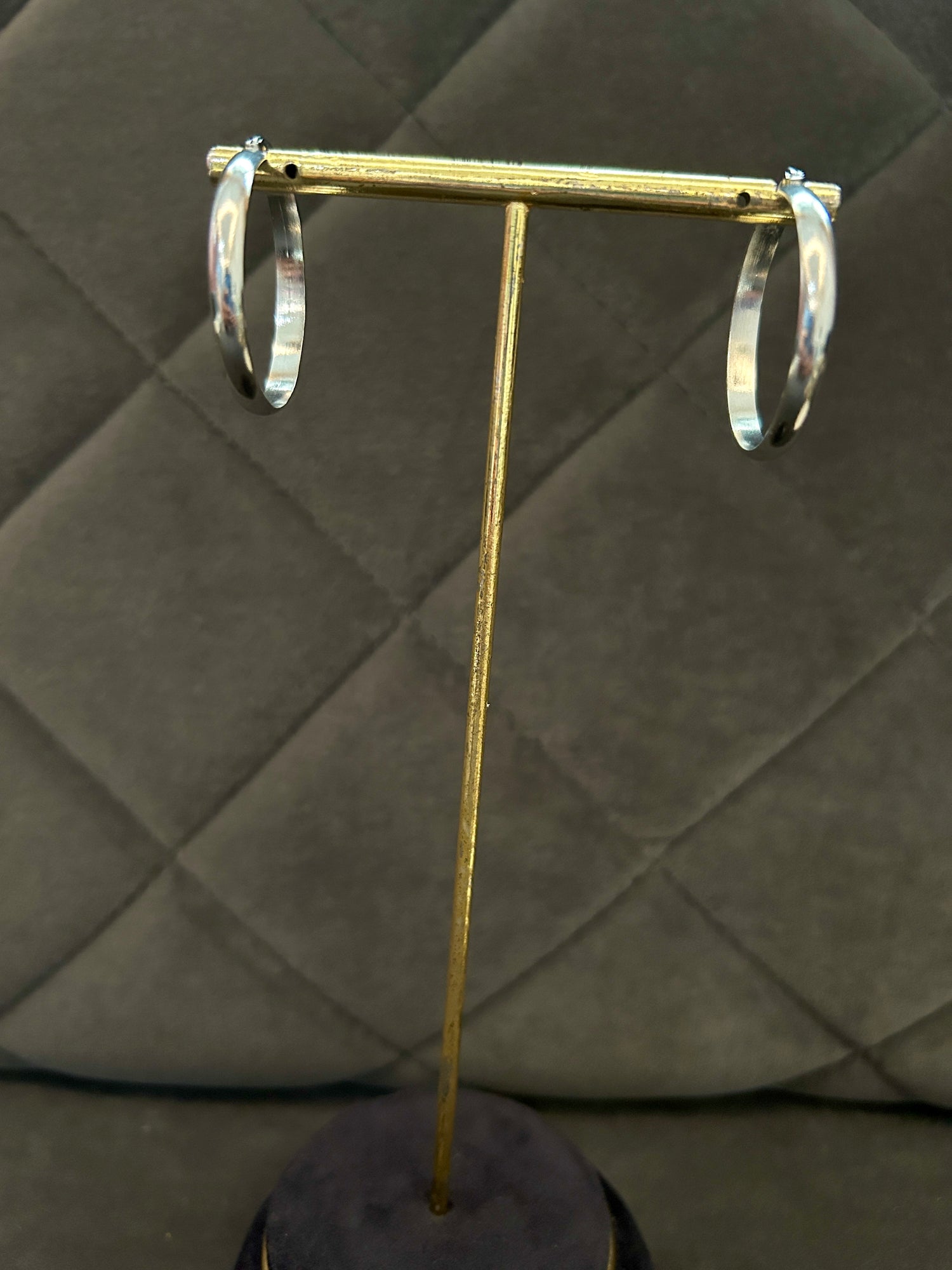 Sayara Hoops - Waterproof, 18k White Gold Plated