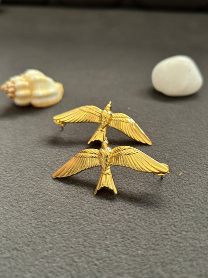 Bird Earrings - Waterproof, 18k Gold Plated