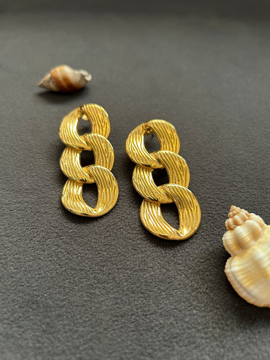 Brianna Earrings - Waterproof, 18k White Gold Plated