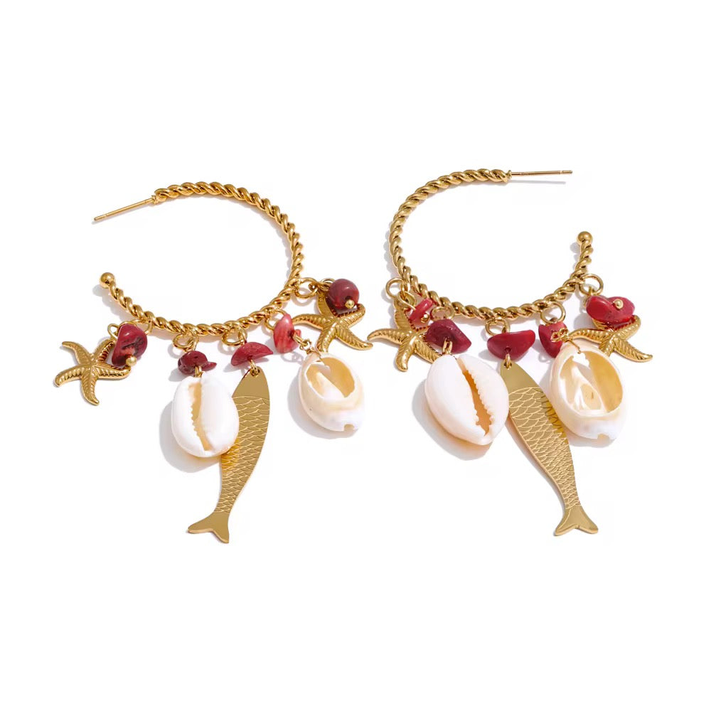 Sova Earrings - Waterproof, 18k Gold Plated