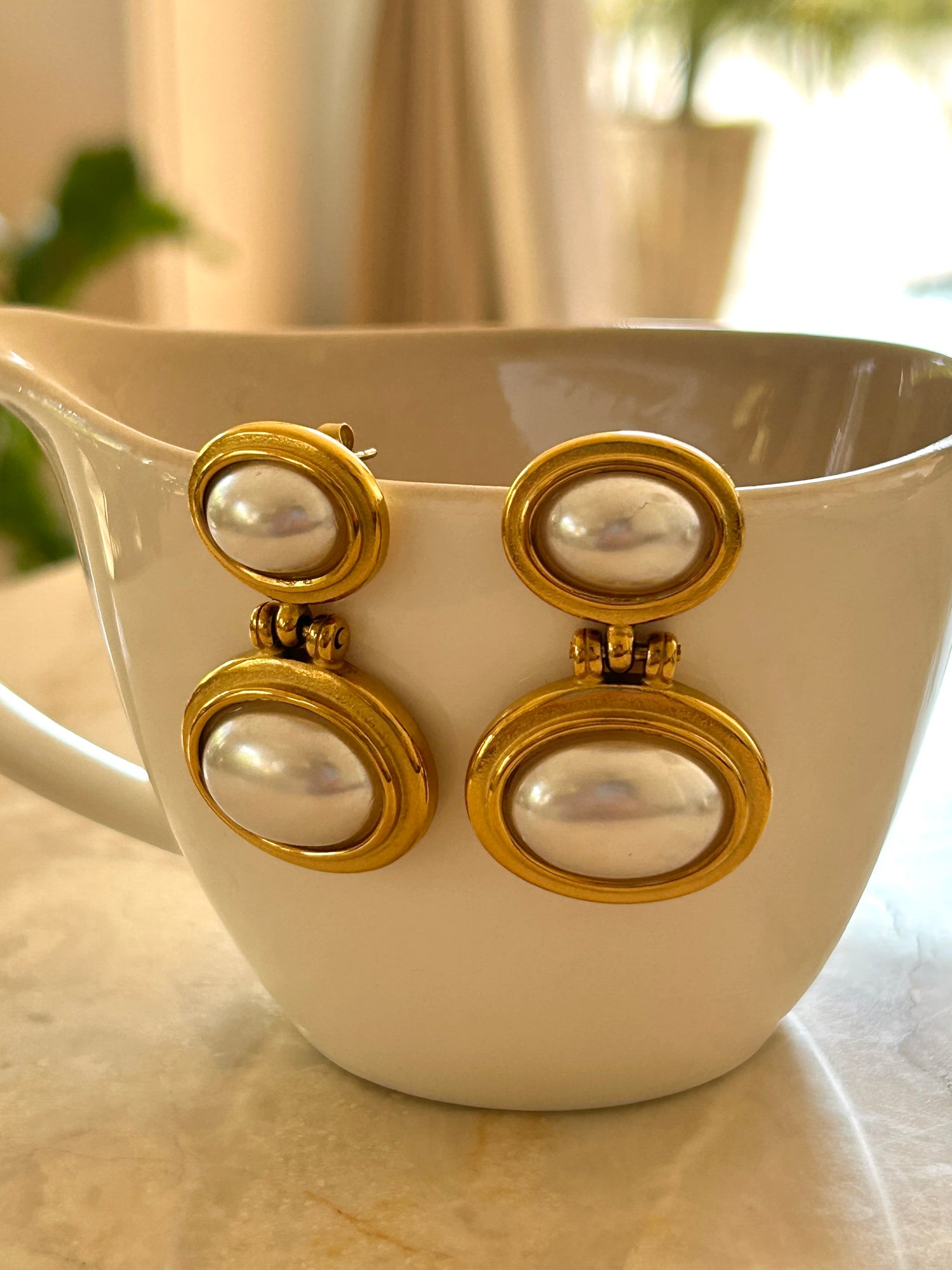 Halo Earrings - Waterproof, 18k Gold Plated
