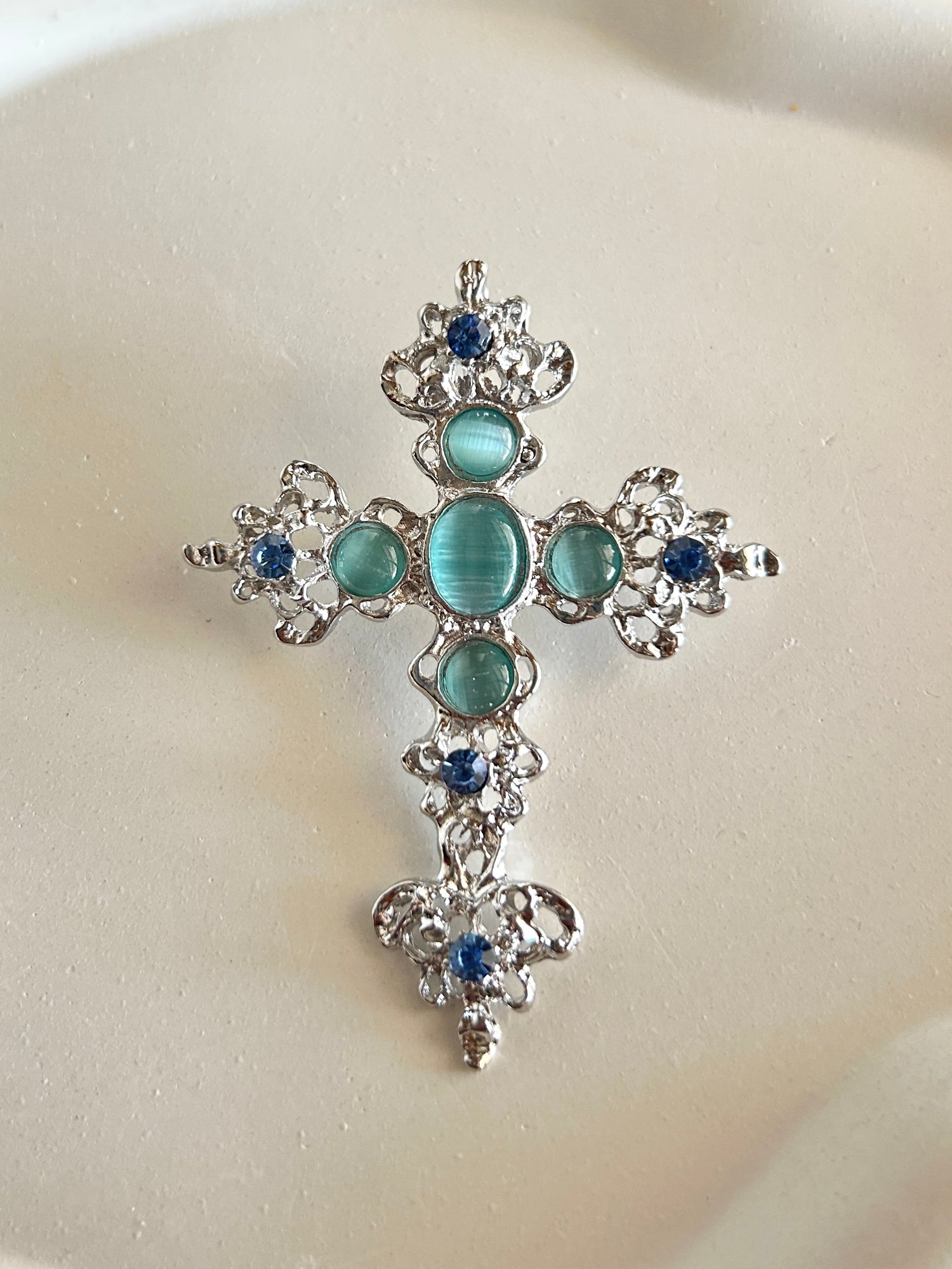 Cross Studded Brooch
